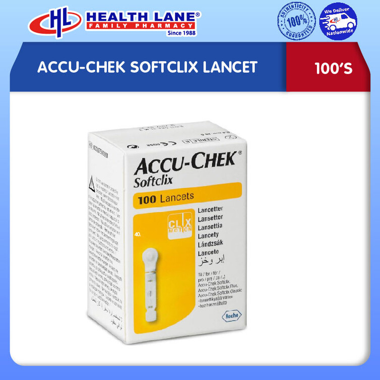 ACCU-CHEK SOFTCLIX LANCET 100'S